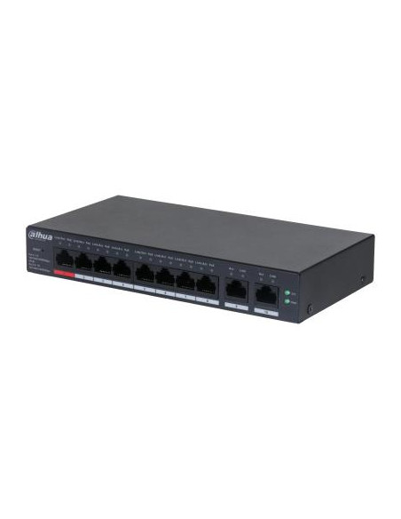 Switch, DAHUA, CS4010-8GT-110, Type L2, Desktop/pedestal, 8x10Base-T / 100Base-TX / 1000Base-T, PoE ports 8, DH-CS4010-8GT-110