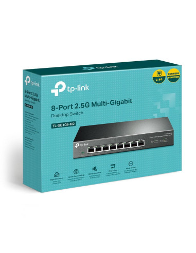 Switch, TP-LINK, TL-SG108-M2, Desktop/pedestal, TL-SG108-M2