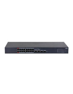 Switch, DAHUA, DH-CS4218-16ET-135, Switch type Managed, Switch layer L2, Rack mounting Yes, 18xRJ-45 ports, RJ-45 Ports Type Gi