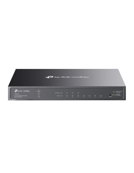 Switch, TP-LINK, Omada, TL-SG2008P, Type L2+, Desktop/pedestal, 8x10Base-T / 100Base-TX / 1000Base-T, PoE+ ports 4, 62 Watts, T