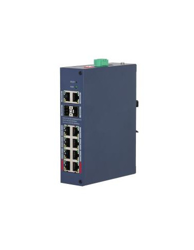 Switch, DAHUA, CHS4212-8GT-110, Switch type Managed, Switch layer L2, Form factor Desktop, 10xRJ-45 ports, RJ-45 Ports Type Gig