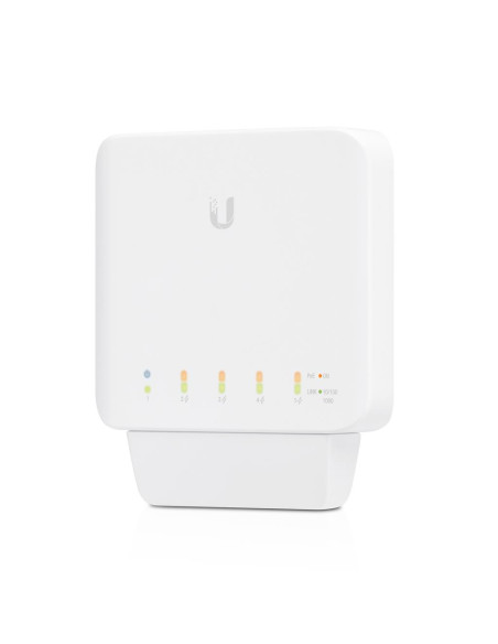 Switch, UBIQUITI, USW-FLEX, 5x10Base-T / 100Base-TX / 1000Base-T, PoE ports 5, 15.4 Watts, USW-FLEX