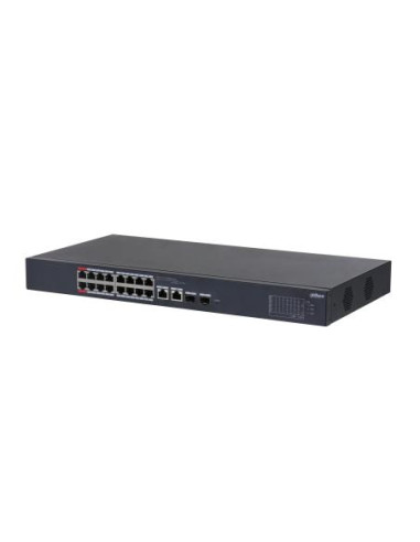 Switch, DAHUA, CS4218-16ET-240, Type L2, Desktop/pedestal, 16x10Base-T / 100Base-TX, PoE ports 16, DH-CS4218-16ET-240