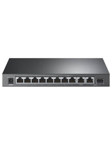 Switch, TP-LINK, TL-SG1210PP, 9x10Base-T / 100Base-TX / 1000Base-T, 1x10/100/1000BASE-T/SFP combo, PoE+ ports 6, TL-SG1210PP