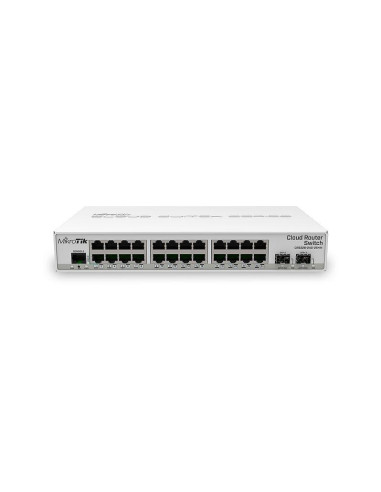 Switch, MIKROTIK, CRS326-24G-2S+IN, Switch type Managed, 24xRJ-45 ports, RJ-45 Ports Type Gigabit Ethernet (10/100/1000), 2xSFP