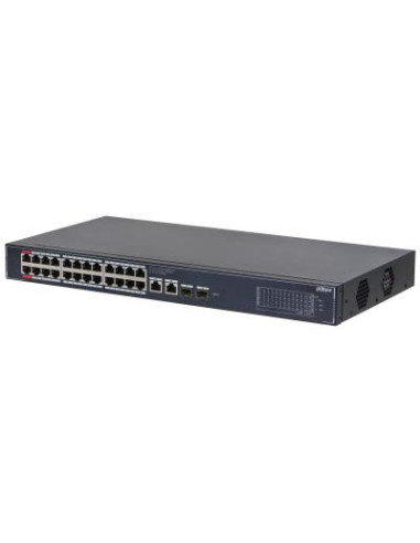 Switch, DAHUA, DH-SG4028LP, 26xGigabit Ethernet (copper) ports quantity, 2xSFP module slots quantity, 4xPower over Ethernet (Po
