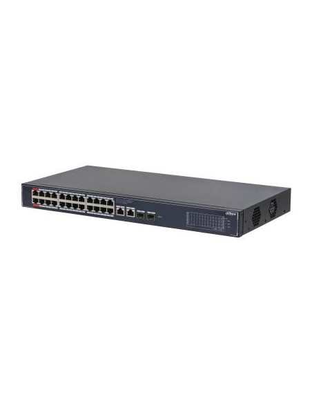 Switch, DAHUA, DH-SG4028LP, 26xGigabit Ethernet (copper) ports quantity, 2xSFP module slots quantity, 4xPower over Ethernet (Po