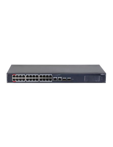 Switch, DAHUA, DH-SG4028LP, 26xGigabit Ethernet (copper) ports quantity, 2xSFP module slots quantity, 4xPower over Ethernet (Po