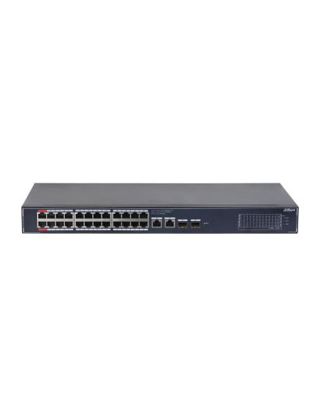 Switch, DAHUA, DH-SG4028LP, 26xGigabit Ethernet (copper) ports quantity, 2xSFP module slots quantity, 4xPower over Ethernet (Po
