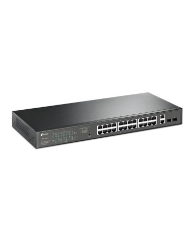 Switch, TP-LINK, Desktop/pedestal, 28x10Base-T / 100Base-TX / 1000Base-T, PoE+ ports 24, 250 Watts, TL-SG1428PE