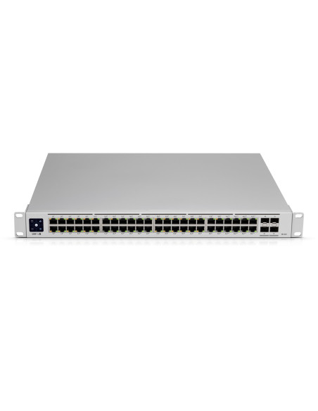 Switch, UBIQUITI, USW-PRO-48-POE, Type L3, Rack, 48x10Base-T / 100Base-TX / 1000Base-T, 4xSFP, PoE+ ports 48, 600 Watts, USW-PR