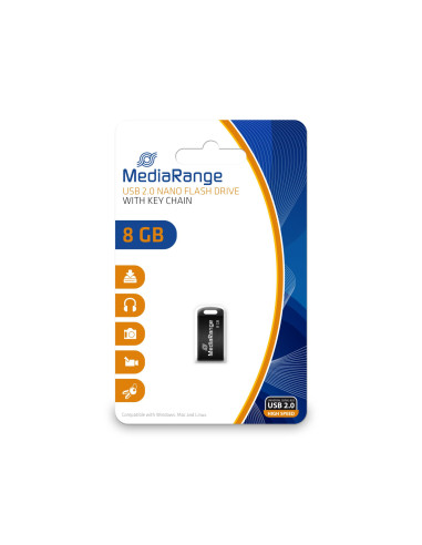 MEMORY DRIVE FLASH USB2 8GB/MR920 MEDIARANGE