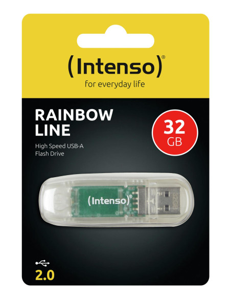 MEMORY DRIVE FLASH USB2 32GB/TRANSPARENT 3502480 INTENSO