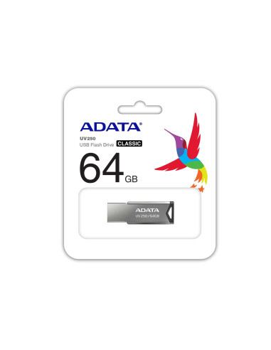 MEMORY DRIVE FLASH USB2 64GB/AUV250-64G-RBK ADATA
