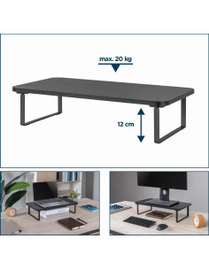 DISPLAY ACC ADJUSTABLE STAND/RECTANGLE MS-TABLE-03 GEMBIRD