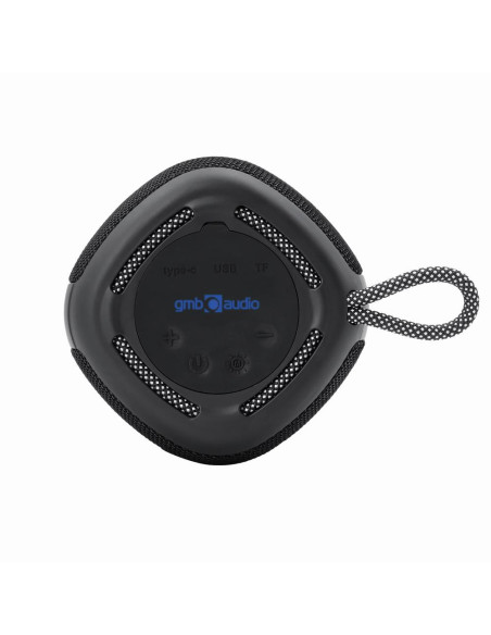 Portable Speaker, GEMBIRD, Black, Portable/Wireless, 1xUSB-C, Bluetooth, SPK-BT-LED-03-BK