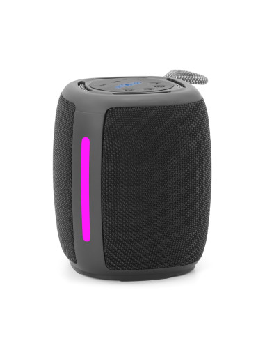 Portable Speaker, GEMBIRD, Black, Portable/Wireless, 1xUSB-C, Bluetooth, SPK-BT-LED-03-BK