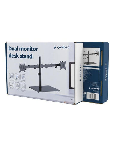 MONITOR ACC DESK STAND 17-32"/DUAL MS-D2ST-01 GEMBIRD