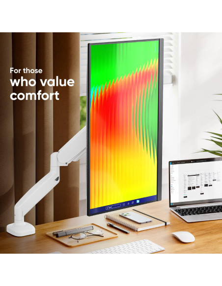 MONITOR ACC DESK MOUNT/13-32" WHITE G80-W ONKRON