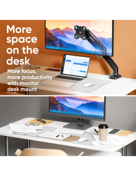 MONITOR ACC DESK MOUNT/13-32" BLACK G80-B ONKRON