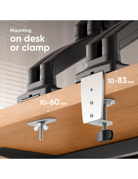 MONITOR ACC DESK MOUNT/13-32" BLACK G160-B ONKRON