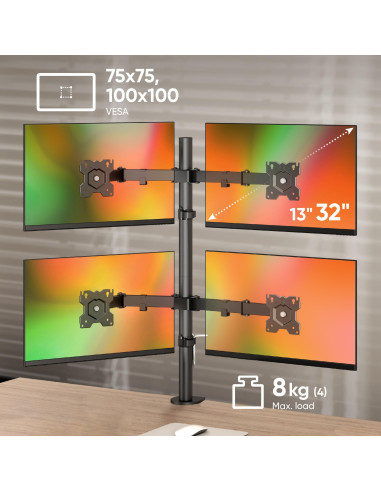 MONITOR ACC DESK MOUNT/13-32" BLACK D421E-B ONKRON