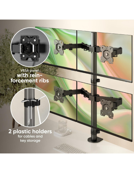 MONITOR ACC DESK MOUNT/13-32" BLACK D421E-B ONKRON