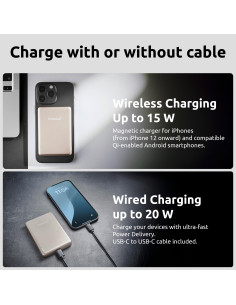 POWER BANK USB 10000MAH MAG/CHAMPAGNE 7344031 INTENSO