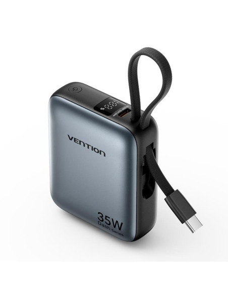 POWER BANK USB 10000MAH 35W/MINI GRAY FHEH0 VENTION