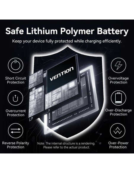 POWER BANK WRL 10000MAH 35W/GREY FKHH0 VENTION