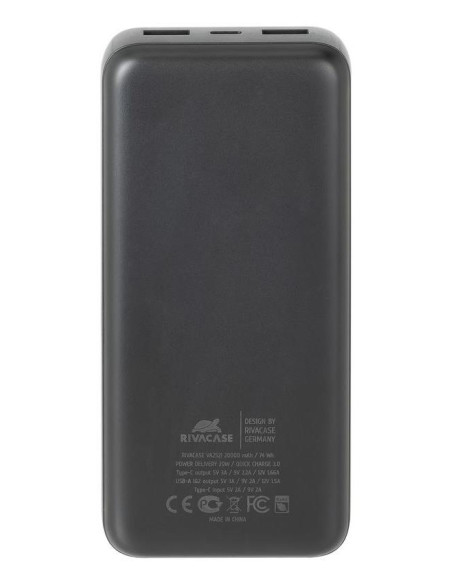 POWER BANK USB 20000MAH/VA2521 RIVACASE