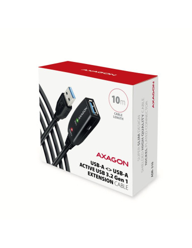 CABLE USB3.2 A-M/A-F ACTIVE/10M ADR-310 AXAGON