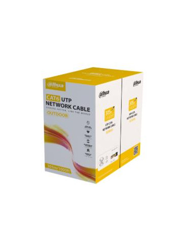 CABLE CAT6 UTP 305M BLACK/PFM920-6UN DAHUA