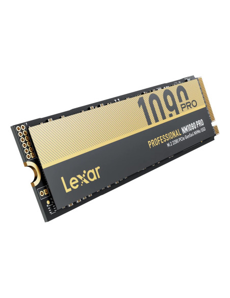 SSD, LEXAR, NM1090 Pro, 1TB, M.2, NVMe, 3D TLC, Write speed 10000 MBytes/sec, Read speed 14000 MBytes/sec, 3.8mm, TBW 700 TB, M