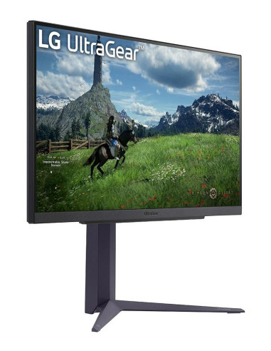 LCD Monitor, LG, 27", Panel IPS, 2560x1440, 16:9, 180Hz, 1 ms, Pivot, Height adjustable, Tilt, Colour Black, 27GS85Q-B
