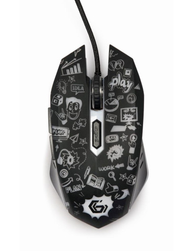 MOUSE USB OPTICAL BLACK/MUS-6B-GRAFIX-01 GEMBIRD