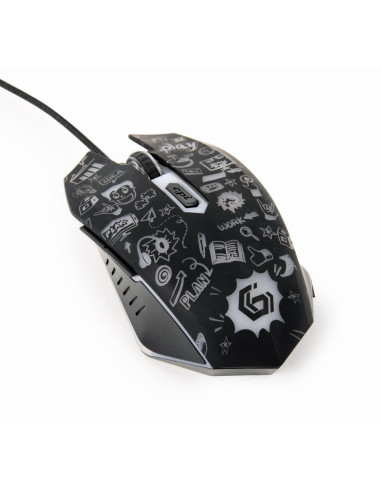 MOUSE USB OPTICAL BLACK/MUS-6B-GRAFIX-01 GEMBIRD