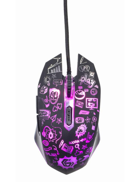 MOUSE USB OPTICAL BLACK/MUS-6B-GRAFIX-01 GEMBIRD