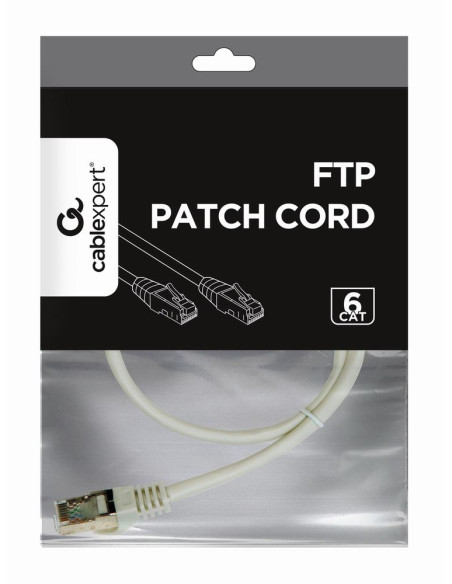 PATCH CABLE CAT6 FTP 0.5M/GREY PP6-0.5M GEMBIRD