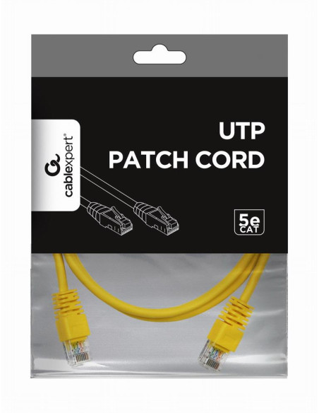 PATCH CABLE CAT5E UTP 2M/YELLOW PP12-2M/Y GEMBIRD