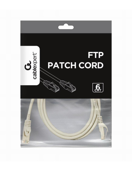 PATCH CABLE CAT6 FTP 2M/GREY PP6-2M GEMBIRD