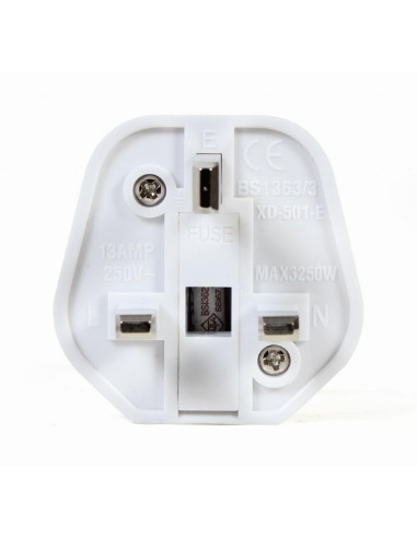 POWER ADAPTER AC EU TO UK 13A/A-AC-EUFUKM-01 GEMBIRD