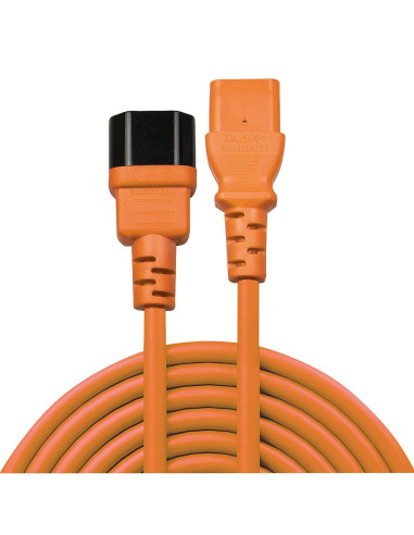CABLE POWER IEC EXTENSION 1M/ORANGE 30474 LINDY