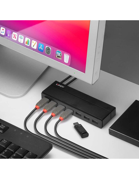 I/O HUB USB3 7PORT/43228 LINDY