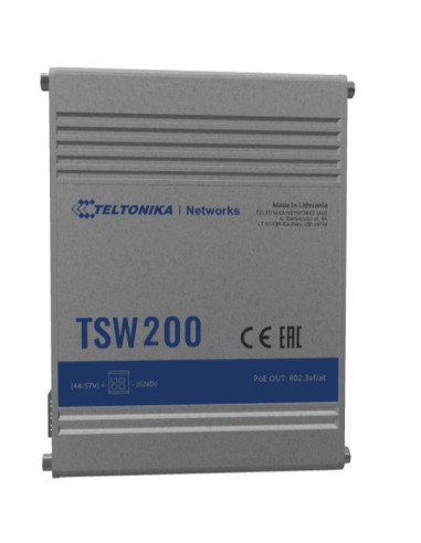 Switch, TELTONIKA, TSW2000000B0, PoE ports 8, 240 Watts, TSW200