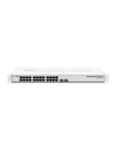 Switch, MIKROTIK, CSS326-24G-2S+RM, Switch type Managed, Rack mounting Yes, Form factor 1U, 24xRJ-45 ports, RJ-45 Ports Type Gi