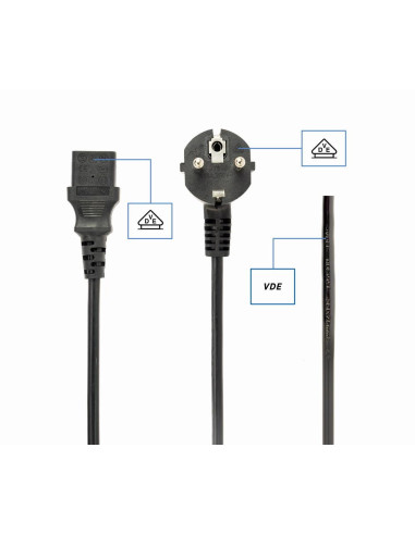 CABLE POWER EU 3M/PC-186-VDE-3M GEMBIRD