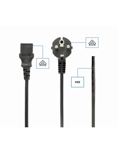 CABLE POWER EU 3M/PC-186-VDE-3M GEMBIRD