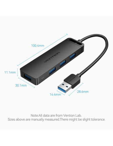 I/O HUB 4-IN-1 USB3.0/0.5M CHLBD VENTION