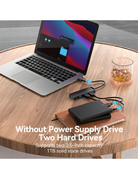 I/O HUB 4-IN-1 USB3.0/0.5M CHLBD VENTION